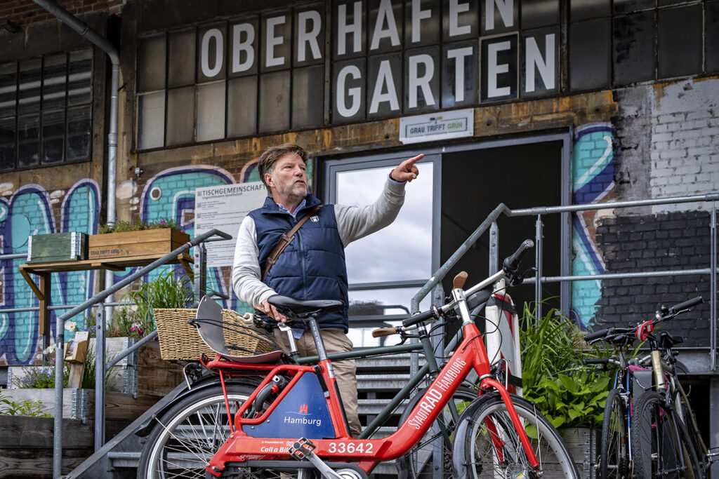 Lei en sykkel i Hamburg
