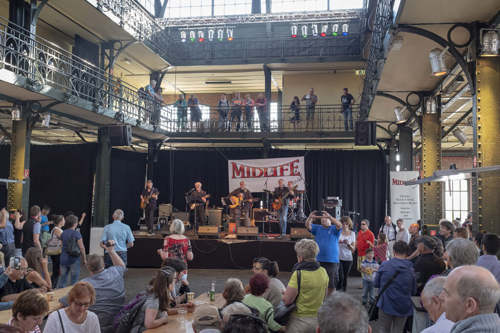 God stemning på Fischmarkt.