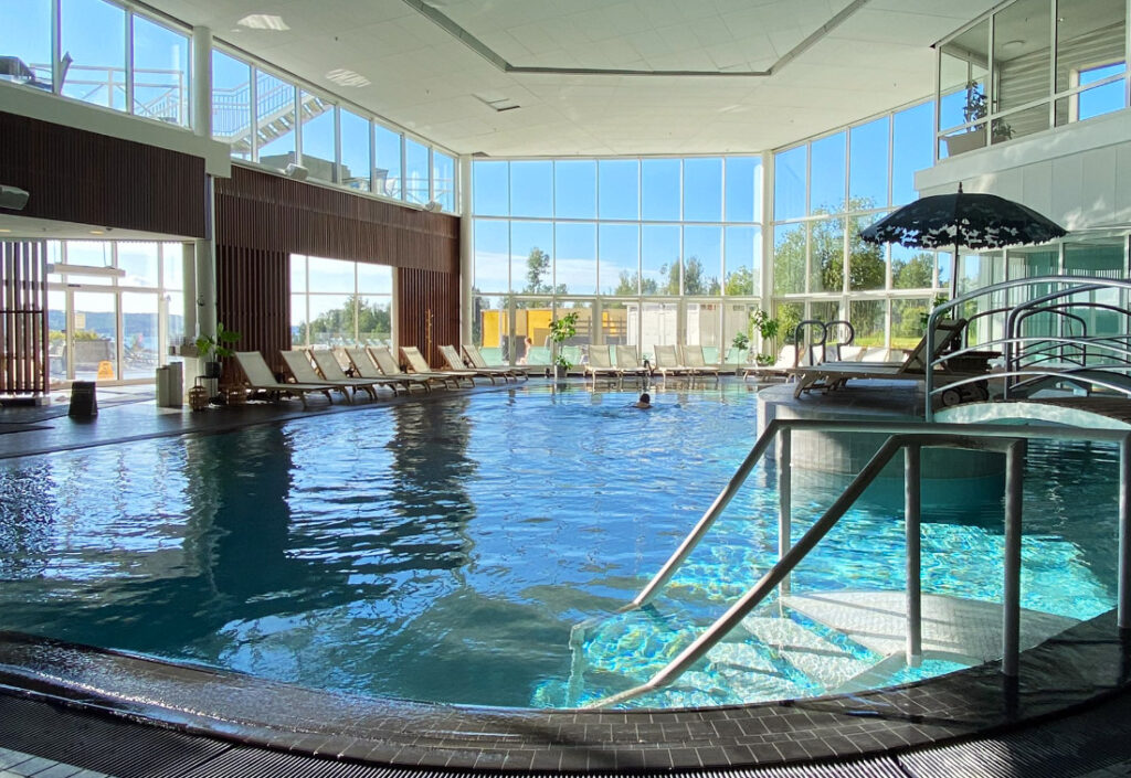 Vi sjekker inn på Selma Spa på jentetur gjennom Värmland